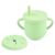 NurtureNest Co. Silicone Snack Cup & Sippy Cup Set – Soft Food-Grade Silicone, Easy to Hold, Dishwasher Safe Toddler Feeding Cups for Home & Travel (Mint Green)