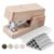 NUSIGN Mini Stapler with 830 Staples, Small Cute Desk Staplers, 25 Sheet Capacity, Fluid Brown