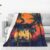 Nuzjahu Palm Trees and Beach at Sunset C Print Fleece Blanket Throw