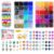 Nyrvexa 8mm Crackle Glass Beads Bracelet Making Kit, 48 Colors 1190Pcs