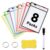 NZKNP 8 Packs Clear Dry Erase Pocket Sleeves with Ring,Back to School Supplies for Students,Homeschool Essentials,Middle School Stuff,Classroom Must Haves,Resuable Document Organizer for Teacher Job