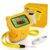 OAEBLLE Kids Microscope, 1000X Handheld Digital Pocket Microscope with 2.4″ IPS Screen & 8 LEDs, Rechargeable STEM Educational Science Toy for Outdoor Exploration, Gift for Boys Girls Age 4-12, Yellow