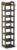 OAKJAR Wooden 8 Tiers Vertical Shoe Rack