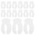 OATIPHO Disposable Eye Care Pads 200pcs Facial Eye Masks for Spa Salon Skincare Beauty Treatment Paper Covers for Women