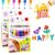 Obluchye Popcorn Pens 3D Art Puffy 6 Colors Bubble Markers Kit Heat Activated Magic Relief Drawing Pen Set, DIY Crafts Birthday Gifts Art Stationery