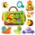 obnobm Insect House Plush Toy Set with Rattle, Squeaker, Crinkle and Mirror, Montessori Baby Toy for 1 Year Old,Gift for Boys Girls Newborn 0-12 Months (Green)