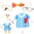 OBUSATT Back to School Porch Goose Outfits Teacher Cement Geese Costume Set School Themed Goose Glasses Whistle Dress Book Fit for 23″ Lawn Decor Outdoor Garden Yard Patio Statue Classroom Decoration