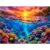 Ocean Sunset Above a Coral Reef, Jigsaw Puzzle for Adults, 1000 Pieces