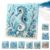 Ocean Theme Pearl Art DIY Kit | 3D Sparkling Coastal Wall Decor, Ocean Waves Diamond Art Kits for Beginners, DIY 5D Beach Seashell Mosaic Pearl Painting Kit for Adults, Home Wall Decoration，Seahorse