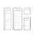 ocpcrn DIY Transparent Drawer Storage Box Multi-functional Divider Organizer (4 Pack (S+M+L+XL))