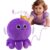 Octopus Baby Crawling Musical Interactive Toys with 97 Melodies, Talking Repeat Function Language Learning for Newborn Infant, Safe Plush Sensory Learning Montessori Toy for Toddlers Gift 0+ Months