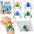 Octopus Fidget Toy – Sensory Stress Relief Toy with Suction Cups for Kids Teens and Adults – Bendable Tentacles Squishy Toy for Anxiety Relief (2 Pcs-Camoblue&Rainbow)