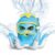 Octopus Sprinkler – Multi-Hole Water Spray Outdoor Lawn Sprinkler for Backyard Games, Connects to Garden Hose, Durable Plastic Design for Ages 12+ (Blue/Yellow/Green)