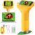 Odatay 1000X Digital Microscope for Kids with 12 Slides, 1080P Viewing & 2″ Screen, Portable Pocket Science Edu Toys Gifts for Age 3-12 Exploring Bugs Plants & Outdoor Adventures, Orange