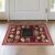 ODIKA 2’x3′ Cream Crimson Chalkboard Welcome Design Washable Throw Rug