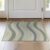 ODIKA 2’x3′ Green Blue Sage Modern Abstract Waves Washable Accent Rug