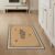 ODIKA 3’x5′ Beige Navy Elegance with Botanical Washable Throw Rug