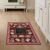 ODIKA 3’x5′ Cream Crimson Chalkboard Welcome Design Washable Throw Rug