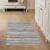 ODIKA 3’x5′ Washable Area Rug Large Grey Horizontal Striped Painterly Neutral Tones Abstract for Home Office, Hallway, Laundry Room, Non-Slip Chair-Friendly