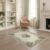 ODIKA 4’x6′ Beige Blue Pastel Floral Square Washable Area Rug