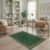 ODIKA 4’x6′ Gold Emerald Symmetrical Interlock Washable Area Rug
