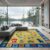 ODIKA 9’x12′ Bright Yellow Blue ABC Alphabet Washable Area Rug