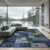 ODIKA 9’x12′ Deep Blue Green Ocean Animal Design Washable Area Rug