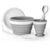 Odoland Camping Collapsible Silicone Cup and Bowl Set, Portable Mess Kit