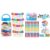 Odoorgames ABC Popsicles – 100 Pcs Translucent Bear Counters, Counting Animal Matching Games Color Sorting Toys, Translucent Toys for Light Table, Includes 11 Activity Cards