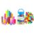 Odoorgames Translucent Math Blocks – 60 Pieces 3D Shapes for Teaching – Geometric Solids for Kids, Light Table Manipulatives, Translucent Toy for Light Table