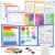 ODRIEW Magnetic Fraction Manipulatives for Kids, Fraction Tiles & Circles Learning Set with Dry Erase Cards, Montessori Math Kit with Fraction Bars, Homeschool Classroom Elementary Math Tool Grade 3-5