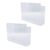 OEBUAFI Clear Acrylic Wall File Holder, 2-Pack Hanging Pocket for