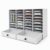 Oekaafvi Literature Organizer 32 Slot Classroom Mailbox with 2 Drawers
