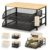 Oeoceden 2-Tier Microwave Storage Rack with Pull-Out Drawer Basket Stand