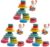 OESSUF Extra-Large Stacking Rocks for Toddlers 1-3, 16 PCS Wooden Montessori Toys, Safe Smooth Jumbo Balancing Stones for Open-Ended Sensory Play, STEM Building Blocks for Boys & Girls (Pack of 3)
