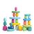 OESSUF Stacking Rocks 26Pcs Stacking Blocks Balancing Stones Wooden Building Toys Wood Stone Stacking Game for Toddler Sorting Preschool Educational Montessori Stacking Rocks for Kids