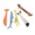 of 5 Transparent Animal Rulers Educational Tool for Students Classroom Supplies Shatterproof Acrylic Animal Rulers Transparent Shape Acrylic