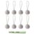 of 9 Nonslip Duvet Clips for Secure Bedding, Light Grey