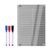 of Easy to Use Dry Erases Board for Fridge Acrylic Whiteboard with Colorful Markers for Note Plans Dry Erases Board