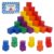 Offelec 108 Pack 1 Inch Wooden Blocks, 6 Colors STEM Math Sorting Toys, Wood Building & Stacking Blocks for Toddlers, Classroom Learning Wooden Cube Blocks, Creative Play & DIY Craft for Kids Ages 3+