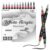 offgrow Dual Tip Acrylic Paint Markers, 12 Pack, White & Gray
