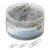Officemate 750 Paper Clips, Vinyl Coated, Assorted Sizes, Reusable Storage Tub, for Office, School and Home Use, Silver (99970)