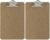 Officemate Recycled Wood Clipboard, 3 Inch Clip, 2 Pack Clipboard, Memo Size (6 x9 Inches), Brown (83103)