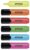 OFFICER PRODUCTS PRODUCTS Highlighter, Pack of 6, Colour: Yellow, Orange, Pink, Green, Red, Blue/Highlighter, Textliner, Non-Toxic Ink, Chisel Tip, Fluorescent Colours, High Quality/Line Width 2-5 mm