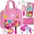 Officygnet Play Purse Toy for Girls1 2 3 Years Olds, Toddler Purse with Pretend Makeup Kit, Toddlers Toys Ages 1-2 & 2-3, Pretend Princess Play Toy for Little Girl, Birthday