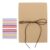 OFFSCH DIY Photo Album Scrapbook Kit Small Accordion 8.2×5.9 Inches Hardcover Craft Paper Memory Keeper with Effortless Assembly for Wedding Anniversary and Graduation