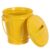 OFFSCH Small Desktop Trash Can Compact and Space-Saving Design Iron Round Mini Wastebasket with Lid Easy to Clean, Prevents Unwanted Smells for Office and Kitchen Countertop