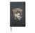 Off To Regulate Emotions Funny Astronaut Hardcover Journal, Black