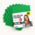 OFITURIA Craft Felt for DIY Projects, Colourful Felt Fabrics for Patchwork, Sewing, School, Art and Decoration 20 x 30 cm (Green, Pack of 20)