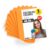OFITURIA Craft Felt for DIY Projects, Colourful Felt Fabrics for Patchwork, Sewing, School, Art and Decoration 40 x 30 cm (Orange, Pack of 5)